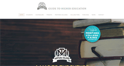 Desktop Screenshot of montanacolleges.com